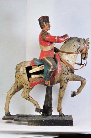 mechanische Prospektfigur "Reiter"