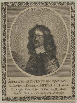 Bildnis des Königs Friedrich III. von Dänemark, Domprobst zu Halberstadt