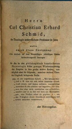 Handbuch der empirischen menschlichen Physiologie, 1