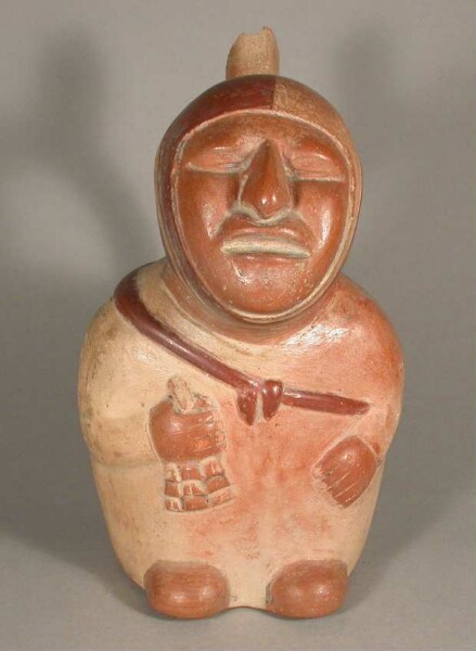 Anthropomorphic seated figure, blind