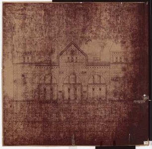 Königliches Residenzschloss Posen, Posen: Ansicht Saalbau Südseite 1:100