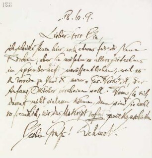 Brief an Oskar Bie