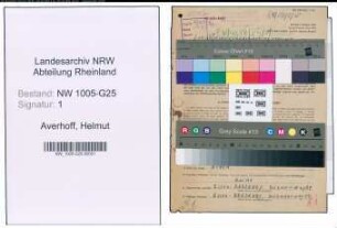 Entnazifizierung Helmut Averhoff , geb. 13.05.1909 (Einkaeufer)