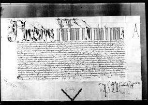 Papst Alexander VI. bestätigt dem Stift Göppingen die Zehnten zu Ebersbach und was es sonst an Zehnten aus Laienhand erworben hat.