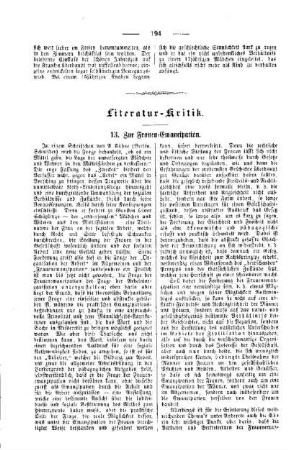 Literatur-Kritik