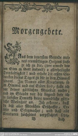 Morgengebete
