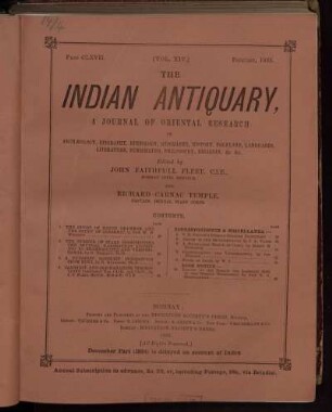 Part CLXVLL... February, 1885.