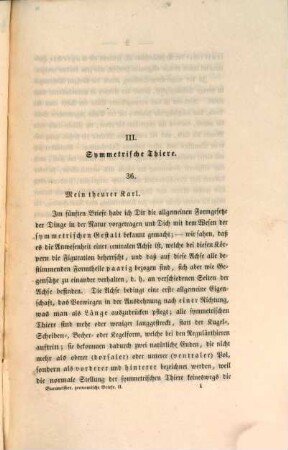 Zoonomische Briefe : allgemeine Darstellung der thierischen Organisation. 2