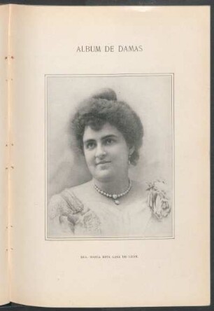 Álbum de Damas. : Sra. María Rita Lasa de León. [Grabado de Sackett & Wilhelms]