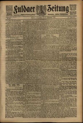 Ausgabe vom Donnerstag, den 03. September 1908.