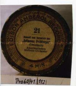 Edison Amberol Record-Walze 21