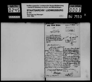 Schuldenwesen der Teilgemeinde Walkersbach, Gemeindebezirk Plüderhausen