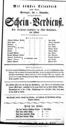 Schein=Verdienst