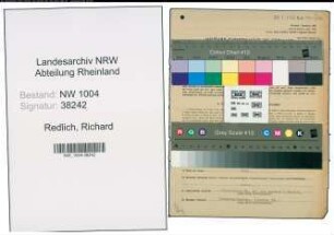 Entnazifizierung Richard Redlich , geb. 13.09.1892 (Sekretaer)