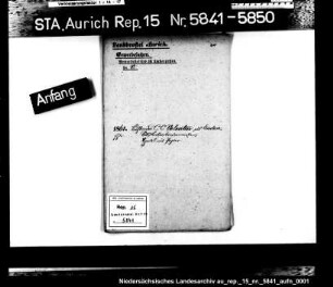 Hausierkonzessionen und -gesuche: C.C. Valentin aus Emden, Papierhandel