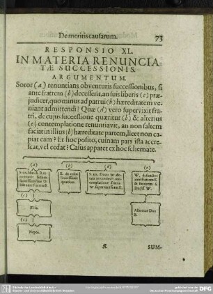 Responsio XL. In Materia Renunciatae Successionis