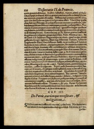 Cap. III. De Poenis, earumque neceßitate, & mitigatione.