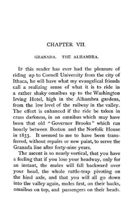 CHAPTER VII. - GRANADA. THE ALHAMBRA