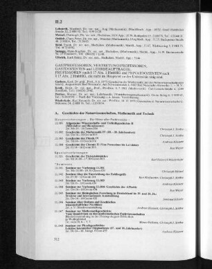 Lehrveranstaltungen