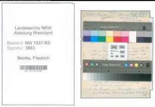 Entnazifizierung Friedrich Beinke , geb. 05.09.1899 (Polizeiinspektor)
