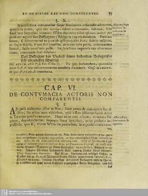 Cap. VI. De Contumacia Actoris Non Comparentis