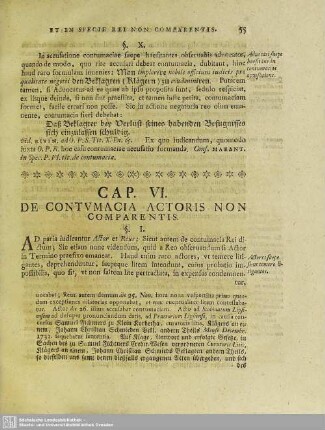 Cap. VI. De Contumacia Actoris Non Comparentis