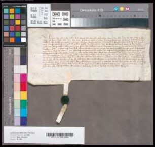 Quittung der Gebrüder Heinrich und Bernd von Mervelde über 55 Schilde erhaltene Kriegsentschädigung.