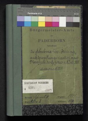 Schuhmacher-Innung, auch deren Reorganisation nach Maßgabe des Gesetzes vom 18. Juli 1881