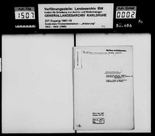 Gerngroß, Hermann GmbH, Mannheim Käufer: Reichsfiskus (Heer) Lagerbuch-Nr. 9379/1 von Mannheim siehe auch Nr. 487
