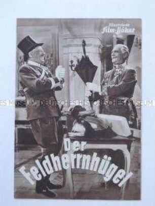 Filmprogramm "Illustrierte Film-Bühne" zu dem österreichischen Spielfilm "Der Feldherrnhügel"