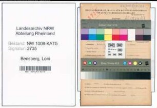 Entnazifizierung Loni Bensberg , geb. 05.03.1915 ()