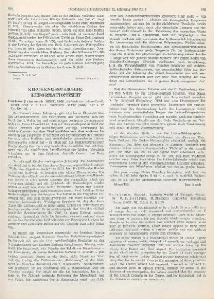 686-687 [Rezension] Bornkamm, Heinrich, Luther's World of Thought