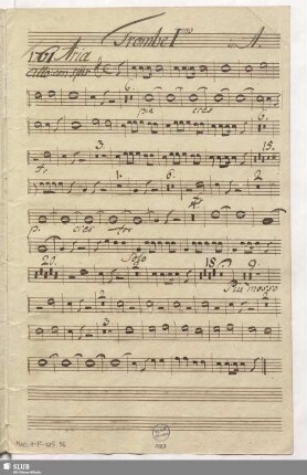 1761. Aria: Il furore se m'accende / Ghinassi, S.