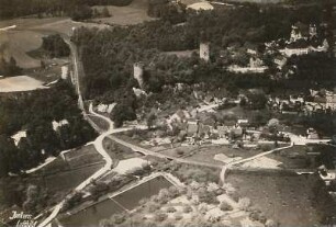 Kohren-Sahlis : Burgruine Kohren, Luftaufnahme