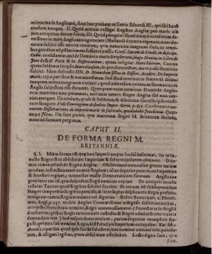 Caput II. De Forma Regni M. Britanniae.
