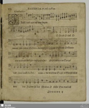 VII. Frisch auf und lasst uns singen