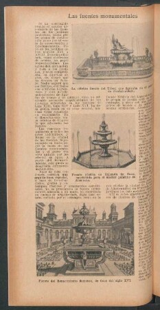 Las fuentes monumentales