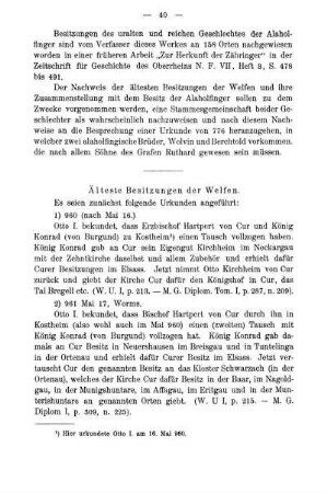Älteste Besitzungen der Welfen