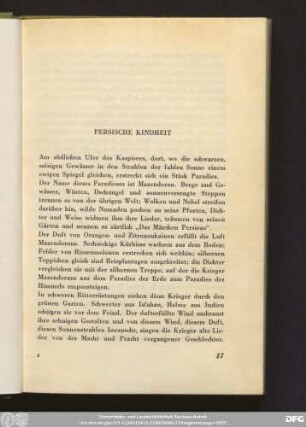 Persische Kindheit