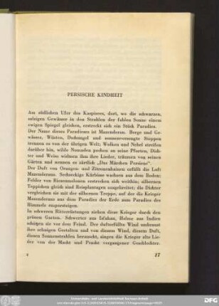 Persische Kindheit