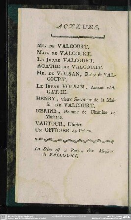 Acteurs