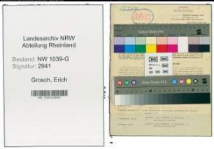 Entnazifizierung Erich Grosch , geb. 16.11.1898 (Zollbeamter)