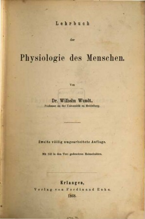 Lehrbuch der Physiologie des Menschen