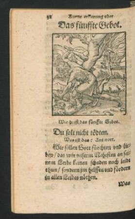 Das fünffte Gebot ... Du solst nicht tödten.