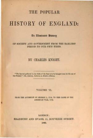 The popular history of England: an illustrated history of society and government from the earliest period to our own time, 6