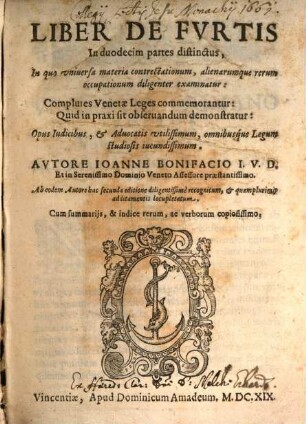 Liber de furtis