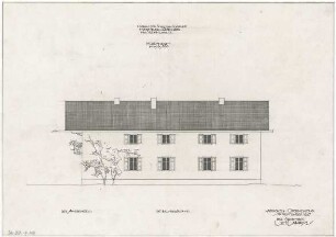 Gsaenger, Gustav; Hohenburg bei Lenggries (Bayern); Schlossschänke, Umbau - Wohnungseinbau, Nordseite (Ansicht)