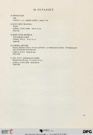 D) Ostasien (Nr. 67-71)