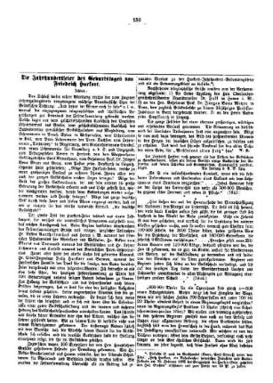Die Jahrhundertfeier des Geburtstages von Friedrich Harkort