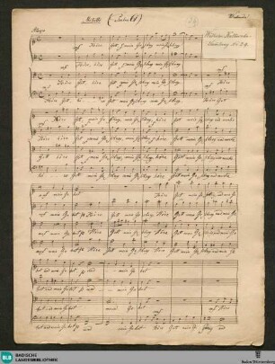 Höre Gott mein Geschrei - WK Mus.Ms. 29 : Coro; C